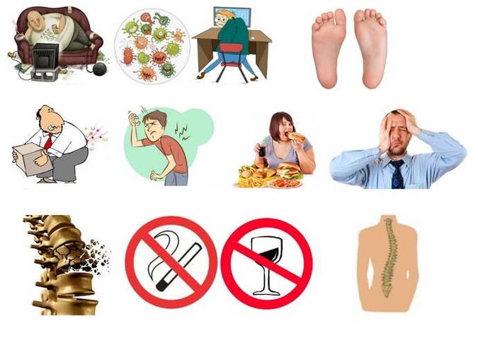 Muchas razones osteocondrosis